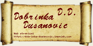Dobrinka Dušanović vizit kartica